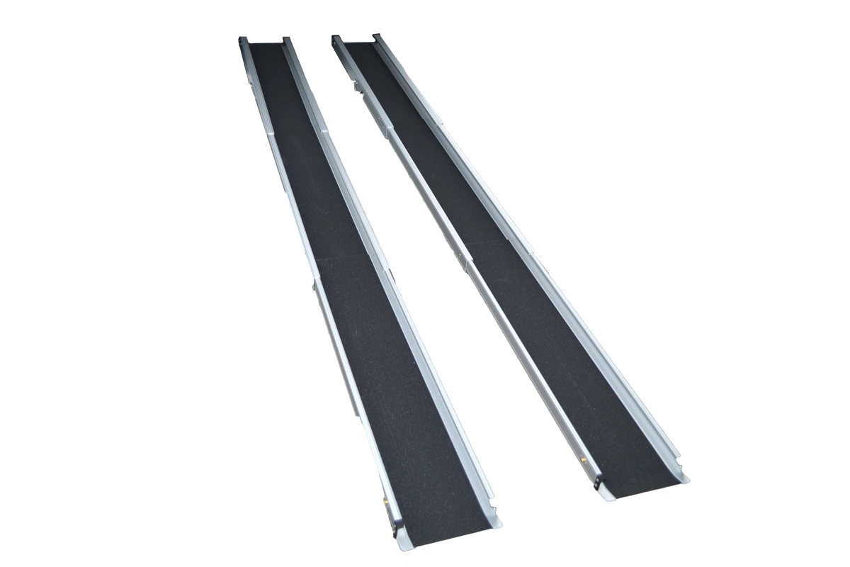 Telescopic folding ramps